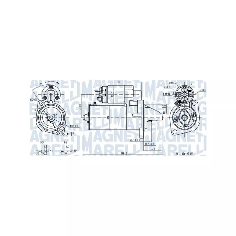 Démarreur MAGNETI MARELLI 063720282010