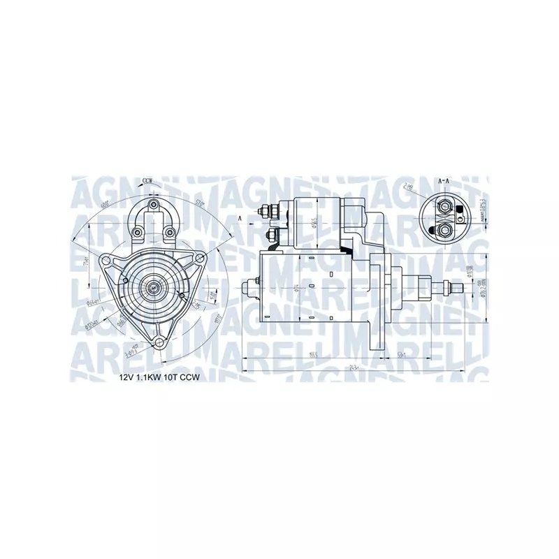Démarreur MAGNETI MARELLI 063720597010