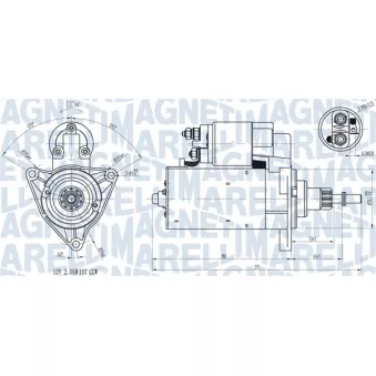 Démarreur MAGNETI MARELLI 063720598010