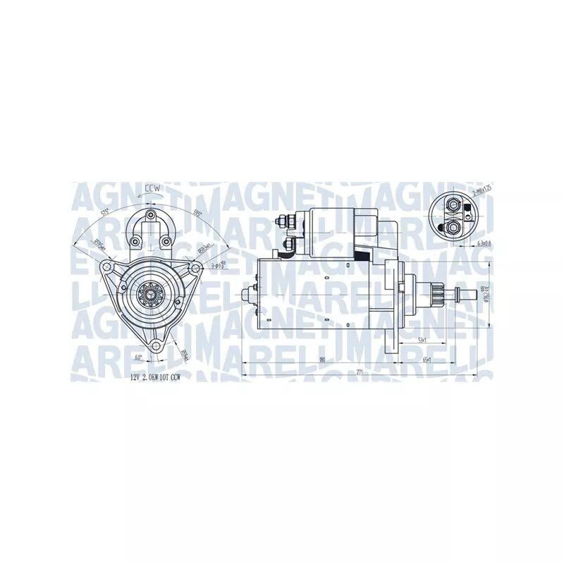 Démarreur MAGNETI MARELLI 063720598010