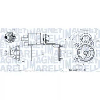 Démarreur MAGNETI MARELLI 063720613010