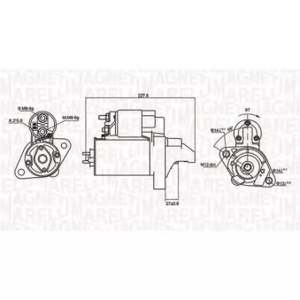 Démarreur MAGNETI MARELLI 063721074010