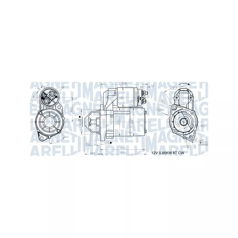 Démarreur MAGNETI MARELLI 063721117010