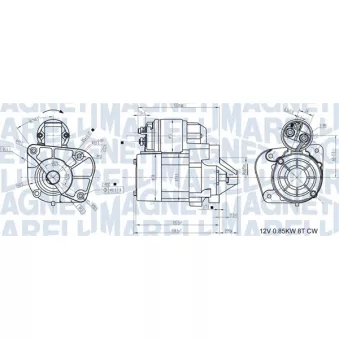 Démarreur MAGNETI MARELLI 063721174010