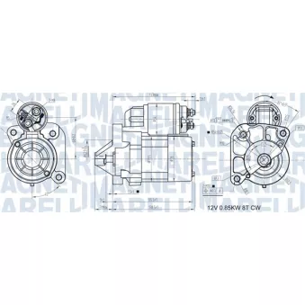 Démarreur MAGNETI MARELLI 063721186010
