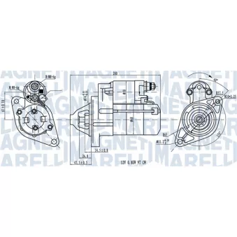 Démarreur MAGNETI MARELLI 063721224010