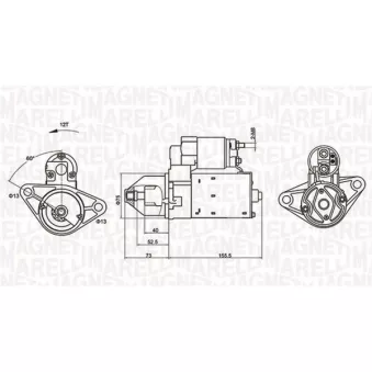 Démarreur MAGNETI MARELLI 063721253010