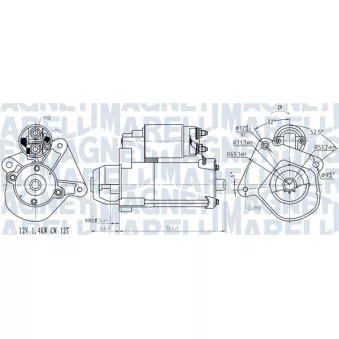 Démarreur MAGNETI MARELLI 063721275010
