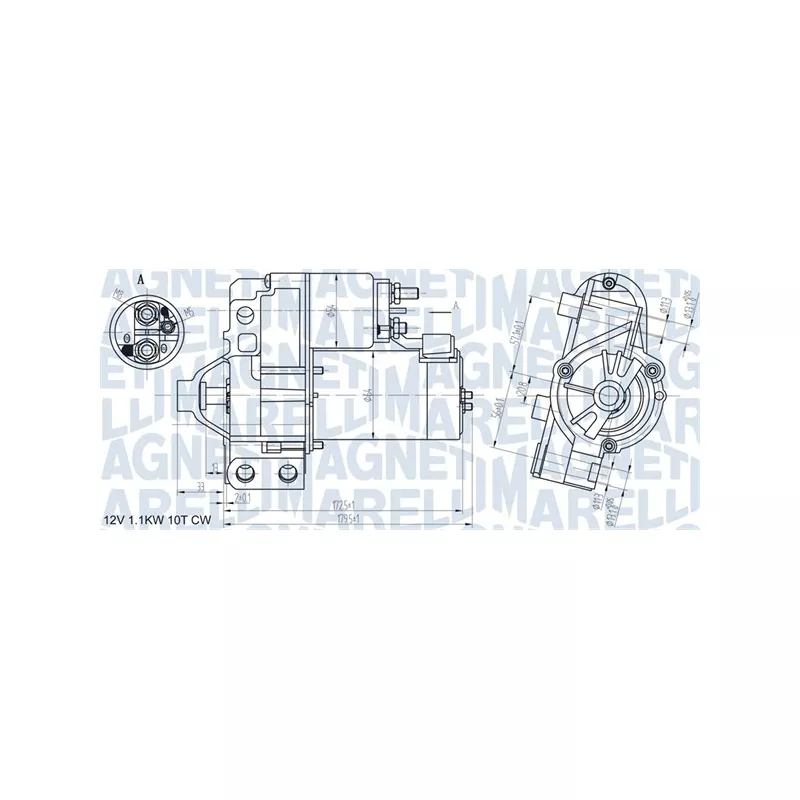 Démarreur MAGNETI MARELLI 063721290010