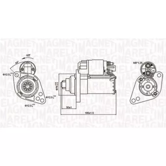 Démarreur MAGNETI MARELLI 063721294010