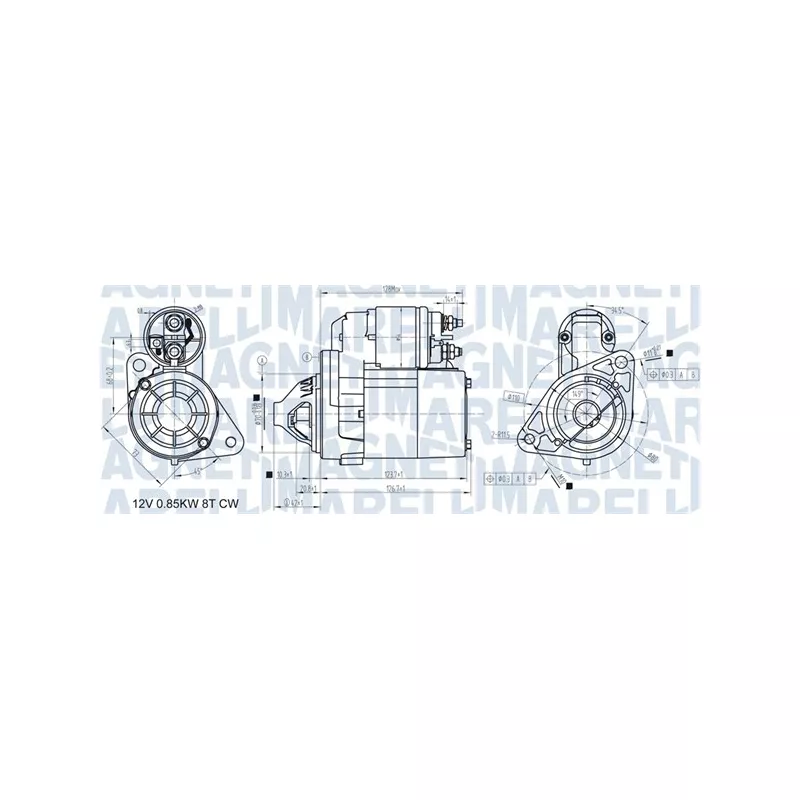 Démarreur MAGNETI MARELLI 063721307010