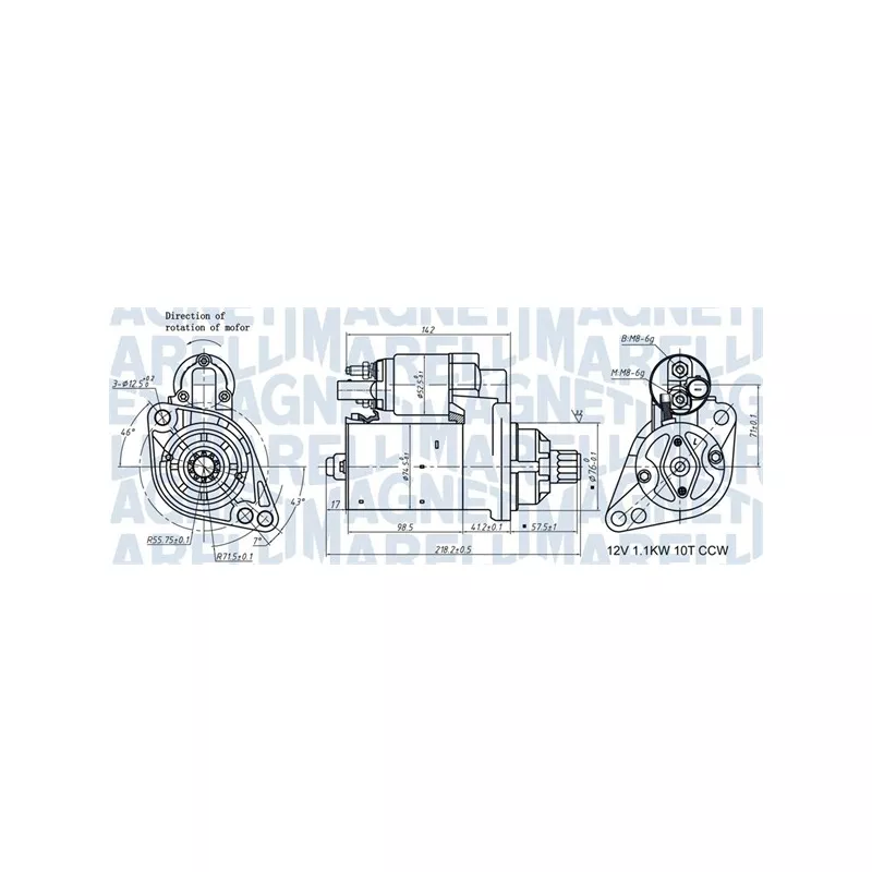 Démarreur MAGNETI MARELLI 063721322010