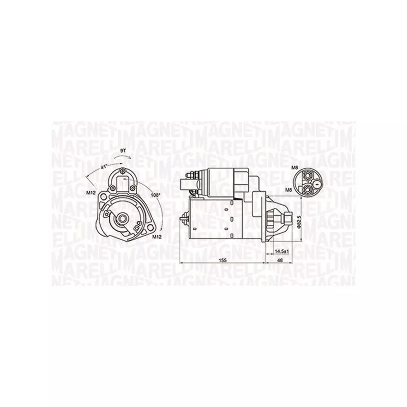 Démarreur MAGNETI MARELLI 063721394010
