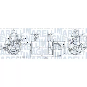 Démarreur MAGNETI MARELLI 063721422010