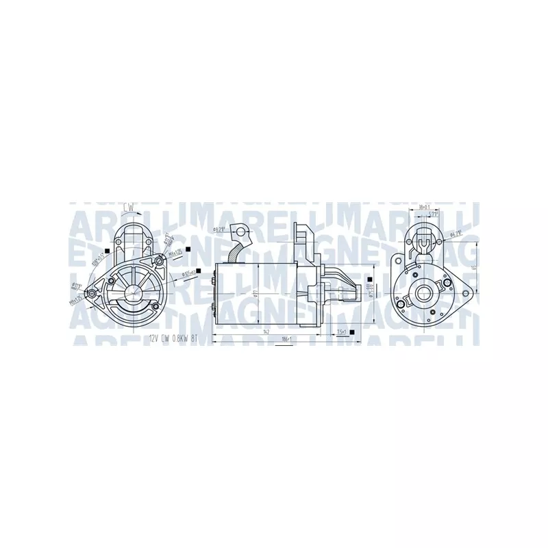 Démarreur MAGNETI MARELLI 063721422010