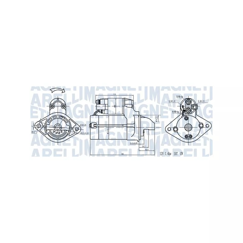 Démarreur MAGNETI MARELLI 063721441910
