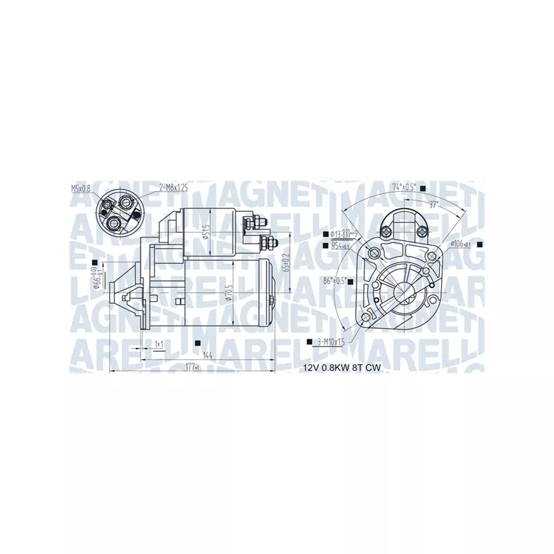 Démarreur MAGNETI MARELLI 063721442010