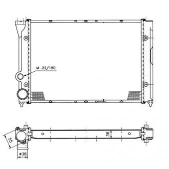 Radiateur, refroidissement du moteur NRF 50451