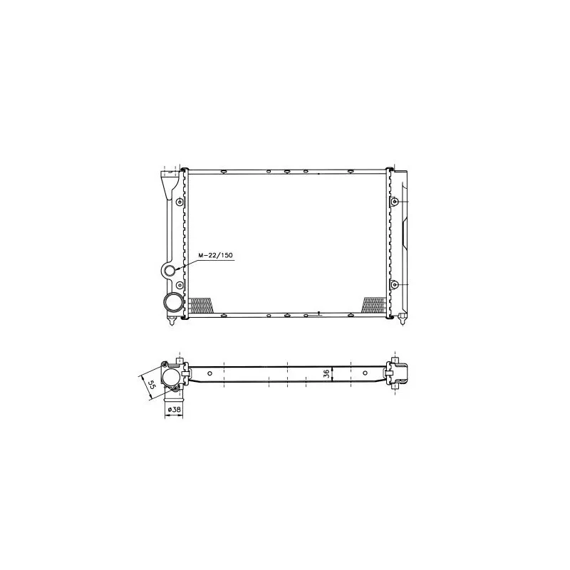 Radiateur, refroidissement du moteur NRF 50451