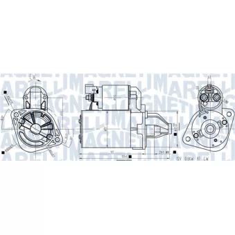 Démarreur MAGNETI MARELLI 063721462010