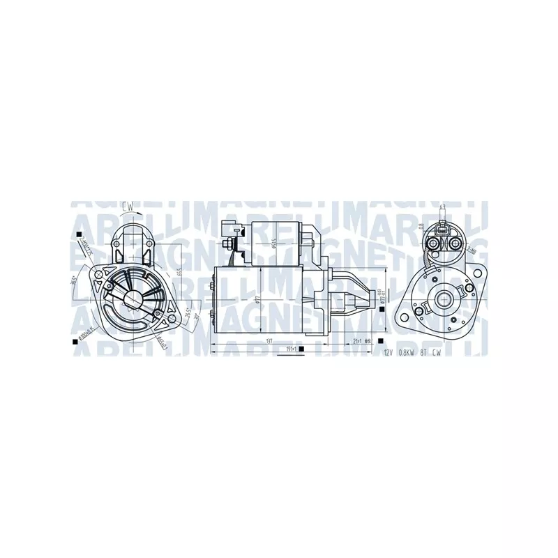 Démarreur MAGNETI MARELLI 063721462010