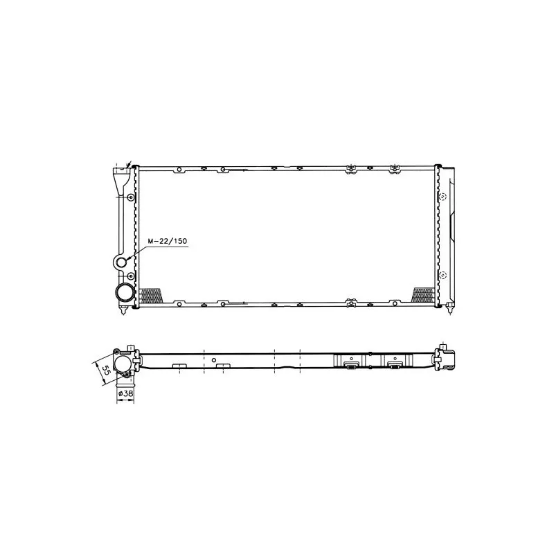 Radiateur, refroidissement du moteur NRF 50452