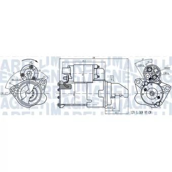 Démarreur MAGNETI MARELLI 063721543010