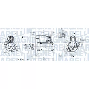 Démarreur MAGNETI MARELLI 063721557410