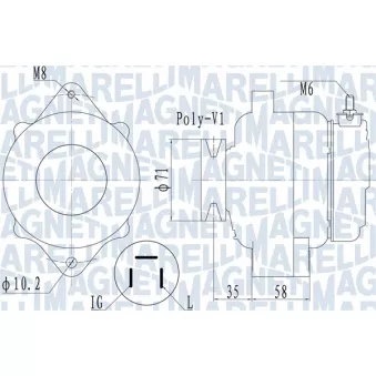 Alternateur MAGNETI MARELLI 063731120010