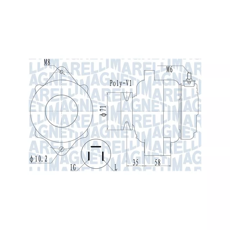 Alternateur MAGNETI MARELLI 063731120010