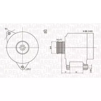 Alternateur MAGNETI MARELLI 063731139010