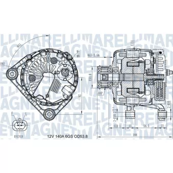 Alternateur MAGNETI MARELLI 063731406710
