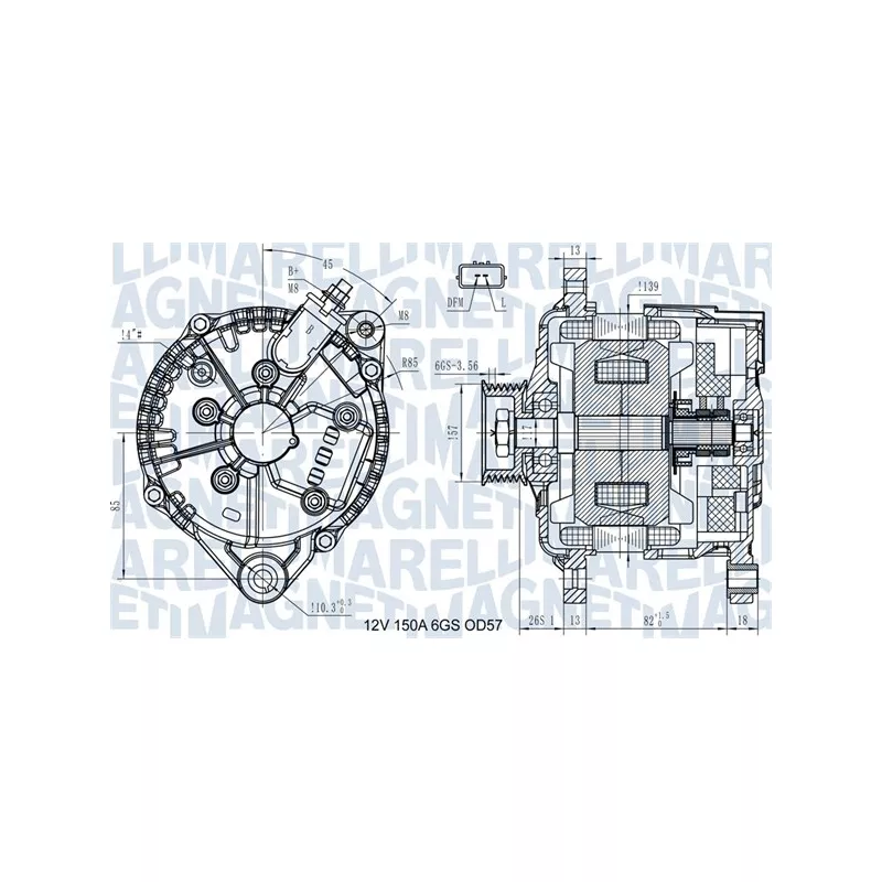 Alternateur MAGNETI MARELLI 063731430110