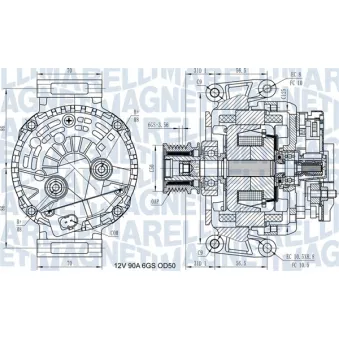 Alternateur MAGNETI MARELLI 063731439210