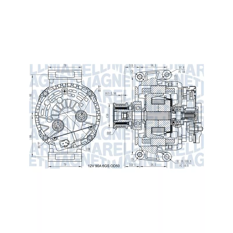 Alternateur MAGNETI MARELLI 063731439210