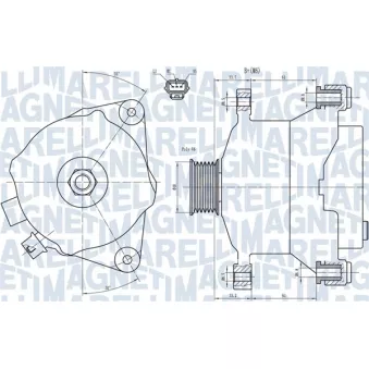 Alternateur MAGNETI MARELLI 063731483010