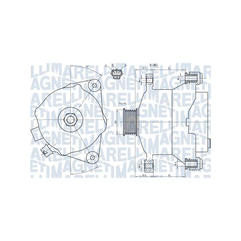 Alternateur MAGNETI MARELLI 063731483010