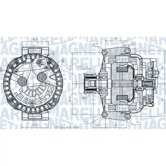 Alternateur MAGNETI MARELLI 063731531810