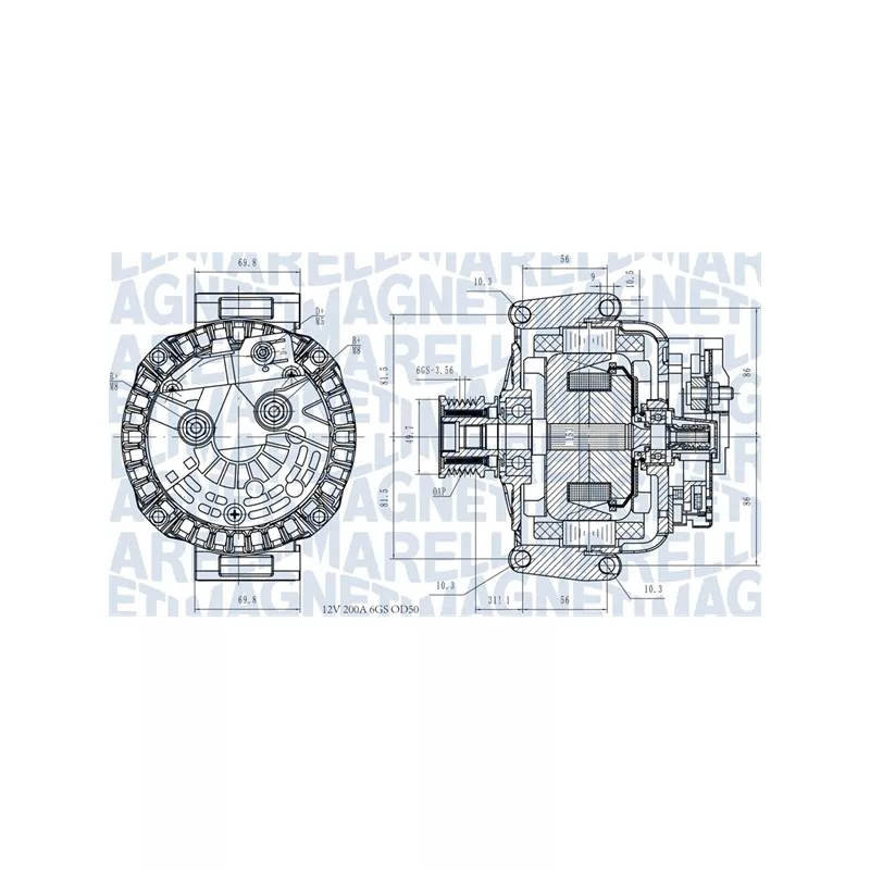 Alternateur MAGNETI MARELLI 063731531810