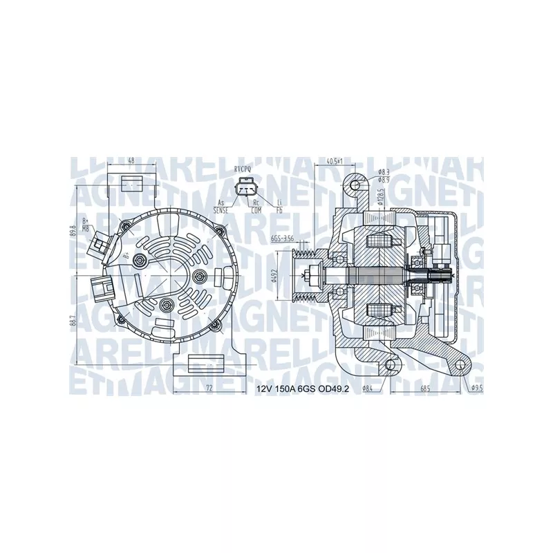 Alternateur MAGNETI MARELLI 063731575010