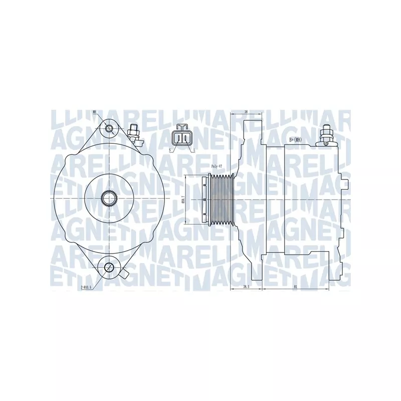 Alternateur MAGNETI MARELLI 063731602010