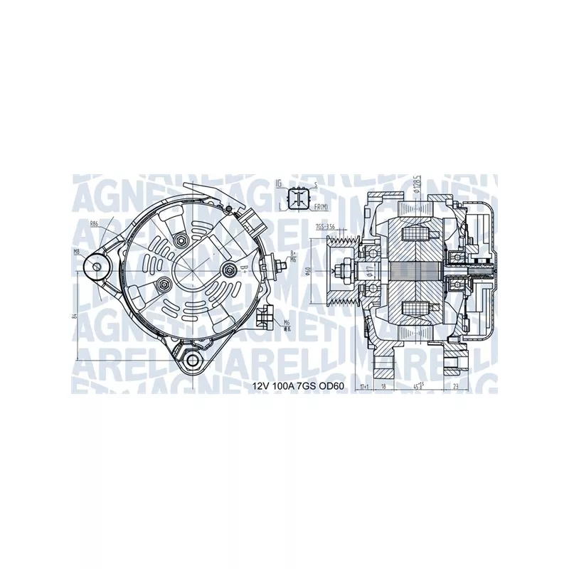 Alternateur MAGNETI MARELLI 063731613010