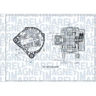 Alternateur MAGNETI MARELLI 063731618410