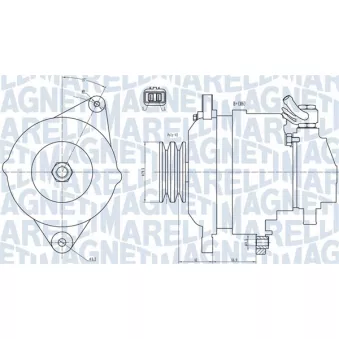 Alternateur MAGNETI MARELLI 063731717010