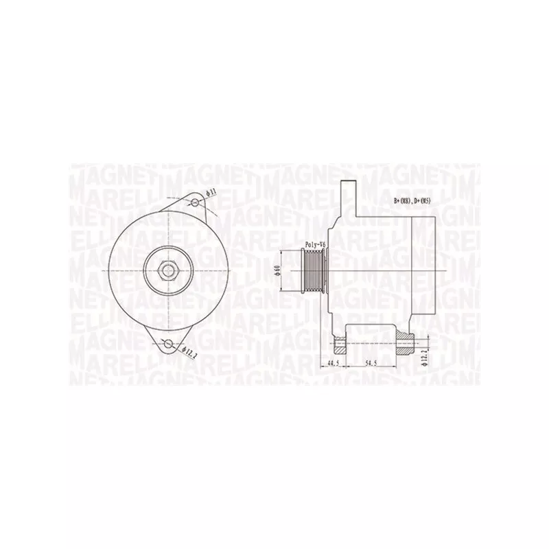 Alternateur MAGNETI MARELLI 063731718010
