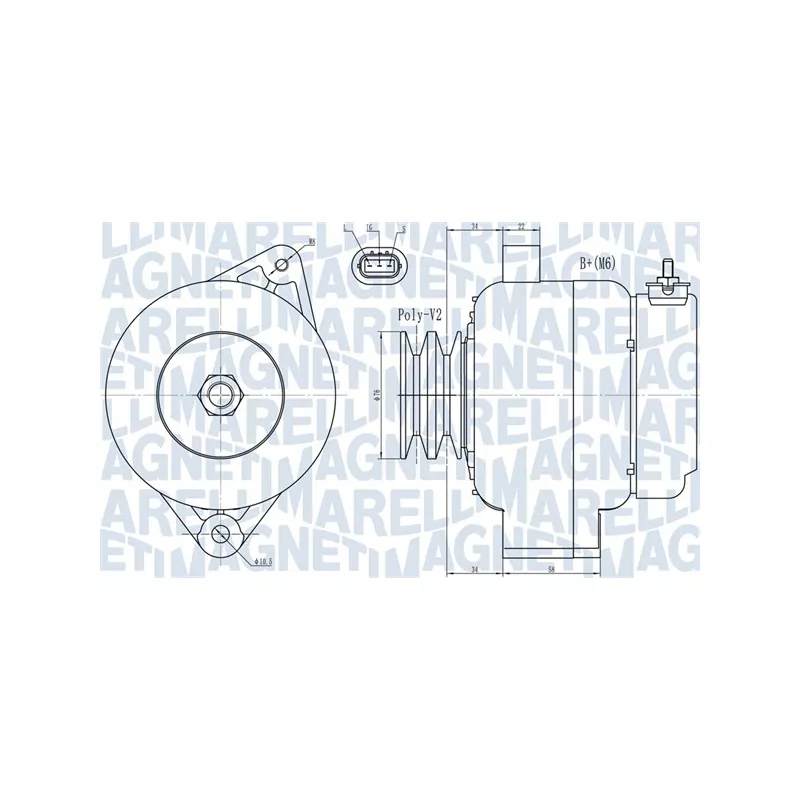 Alternateur MAGNETI MARELLI 063731724010