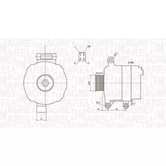Alternateur MAGNETI MARELLI 063731728010