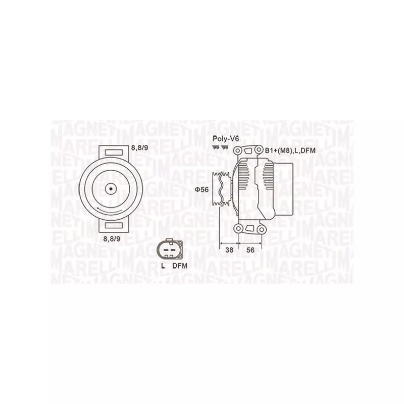 Alternateur MAGNETI MARELLI 063731754010