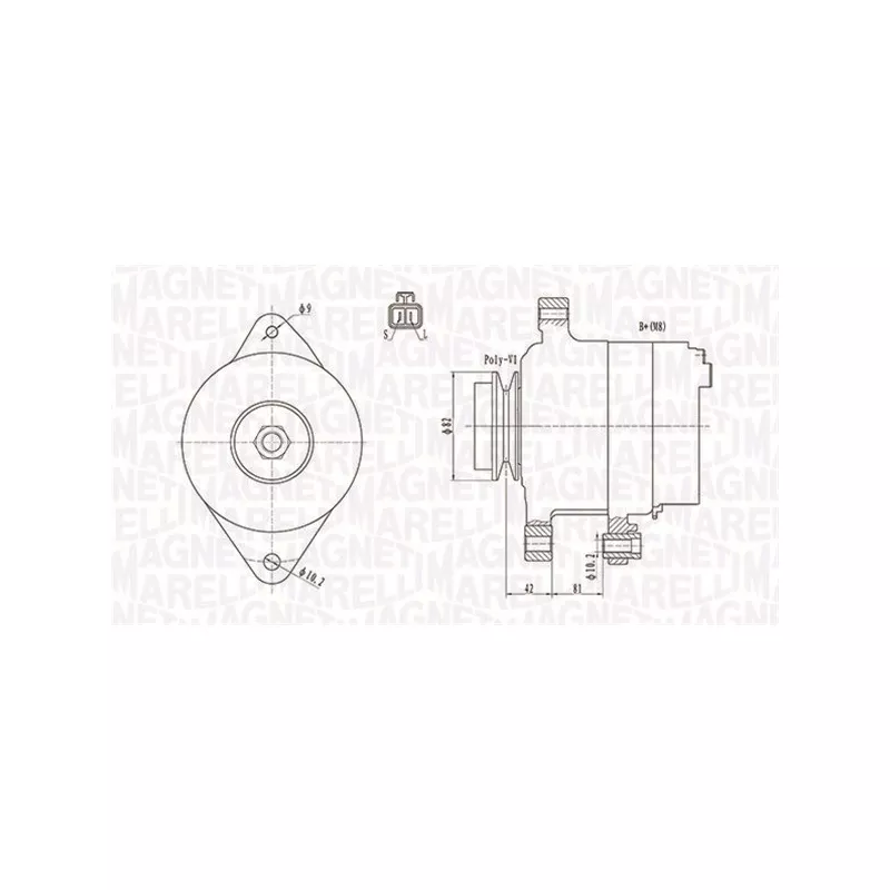 Alternateur MAGNETI MARELLI 063731806010