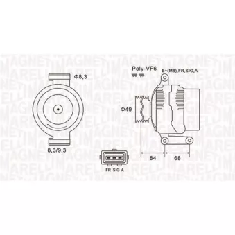 Alternateur MAGNETI MARELLI 063731864010